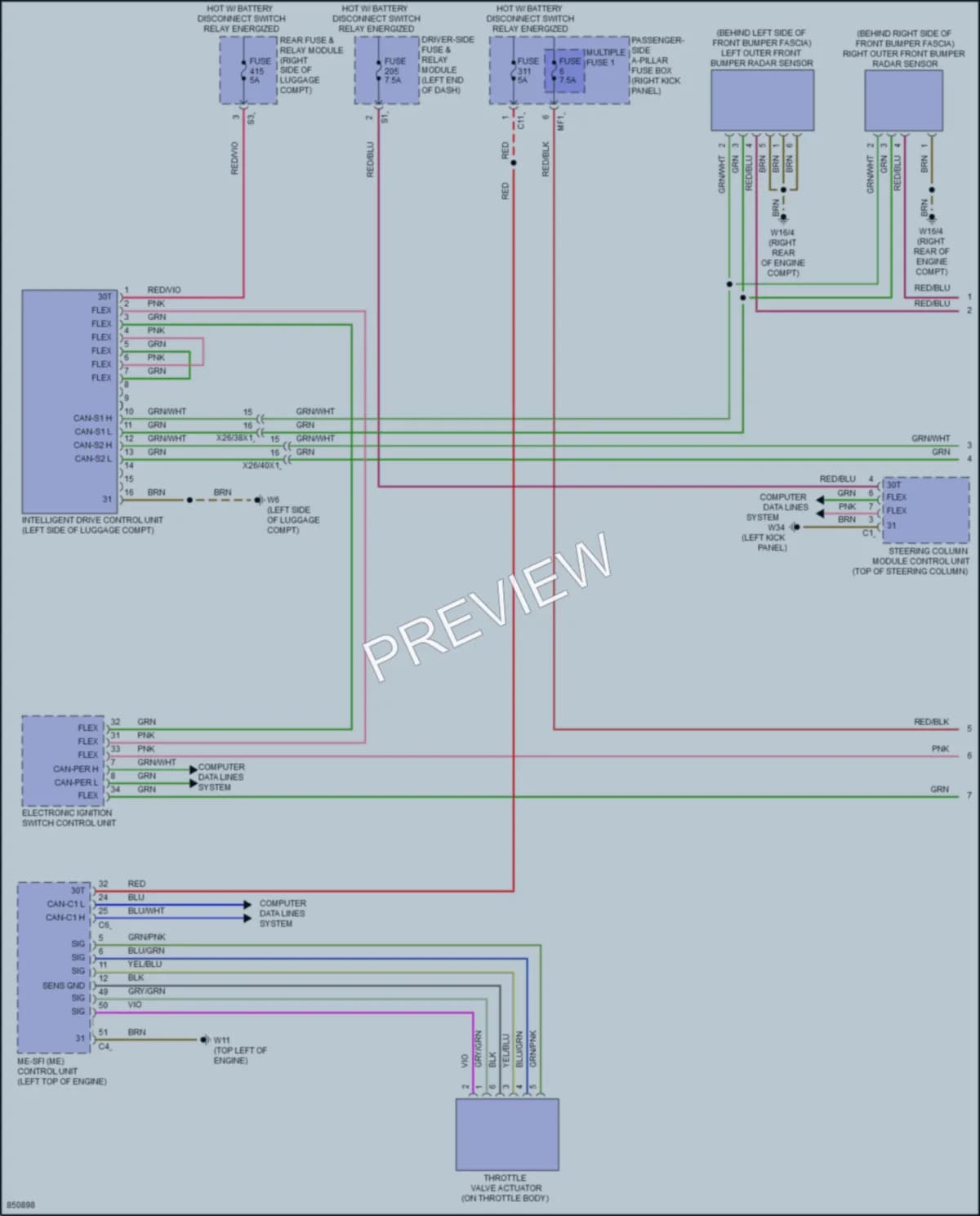 2023 MercedesBenz CLS450 Cruise Control wiring diagram preview