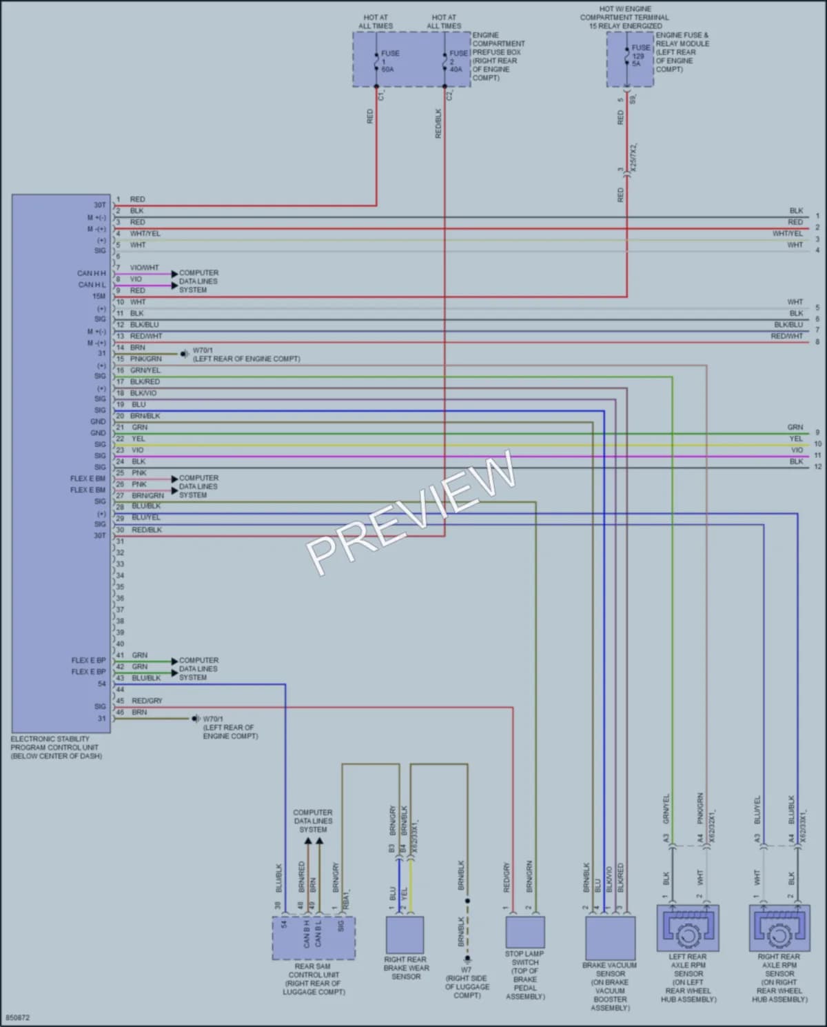 2023 MercedesBenz E350 Anti Lock Brakes wiring diagram preview
