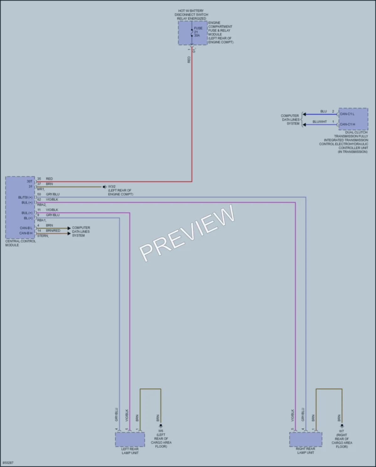2023 MercedesBenz GLA250 Exterior Lights wiring diagram preview