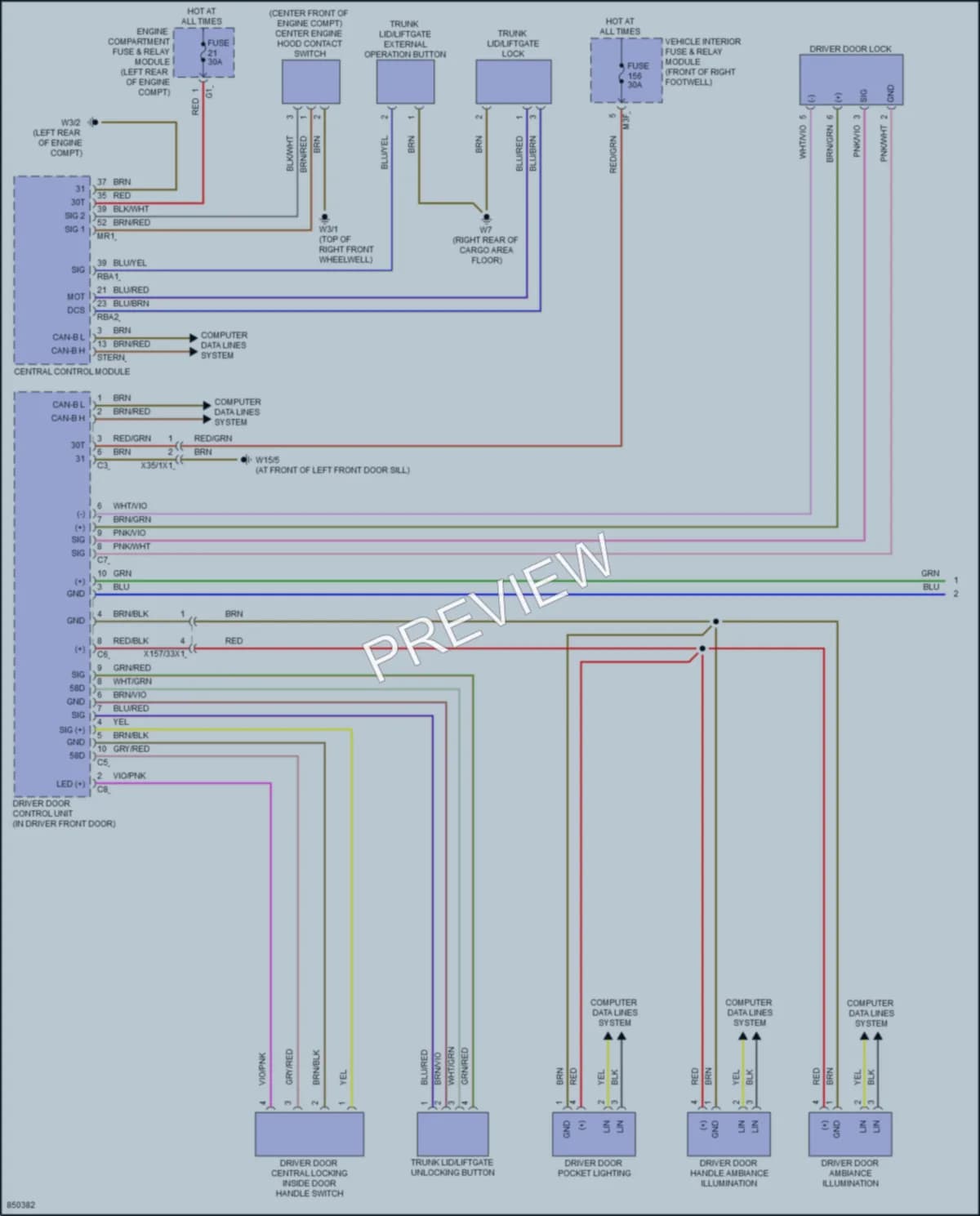 2023 MercedesBenz GLB250 Anti Theft wiring diagram preview