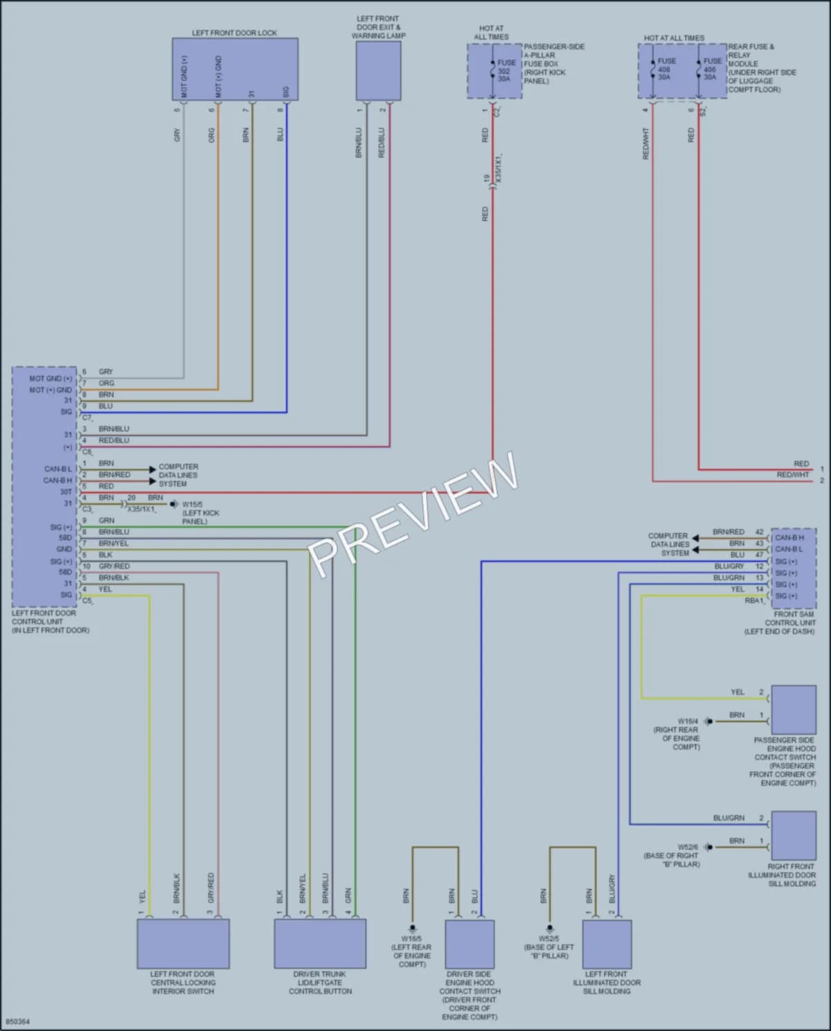 2023 MercedesBenz GLC300Coupe Anti Theft wiring diagram preview