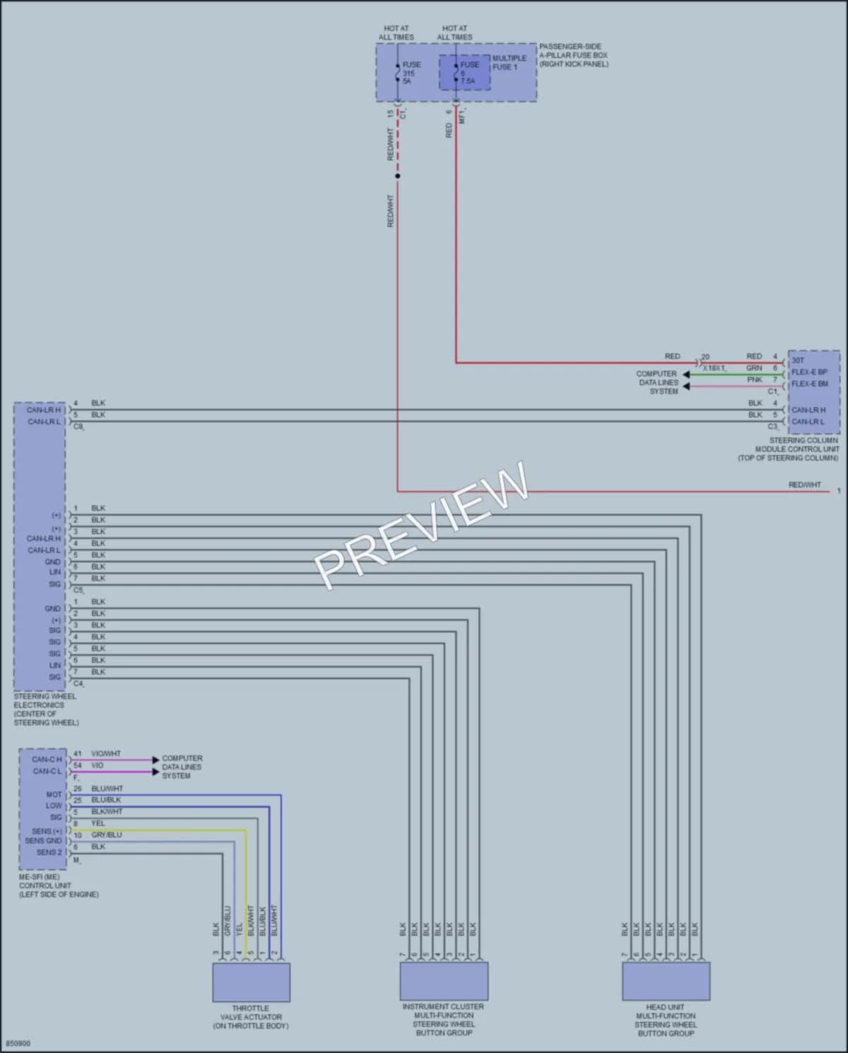 2023 MercedesBenz GLC300Coupe Cruise Control wiring diagram preview