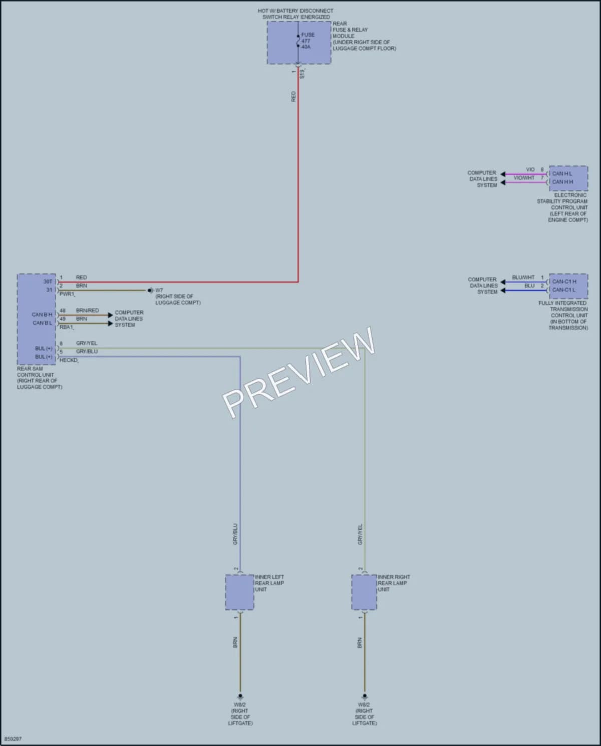 2023 MercedesBenz GLC300Coupe Exterior Lights wiring diagram preview