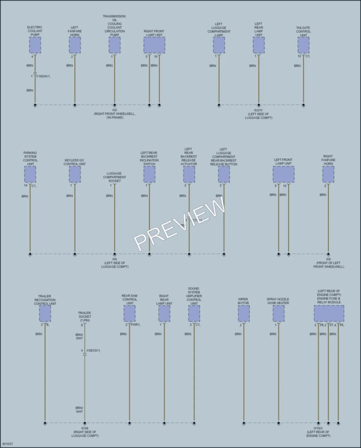 2023 MercedesBenz GLC300Coupe Ground Distribution wiring diagram preview