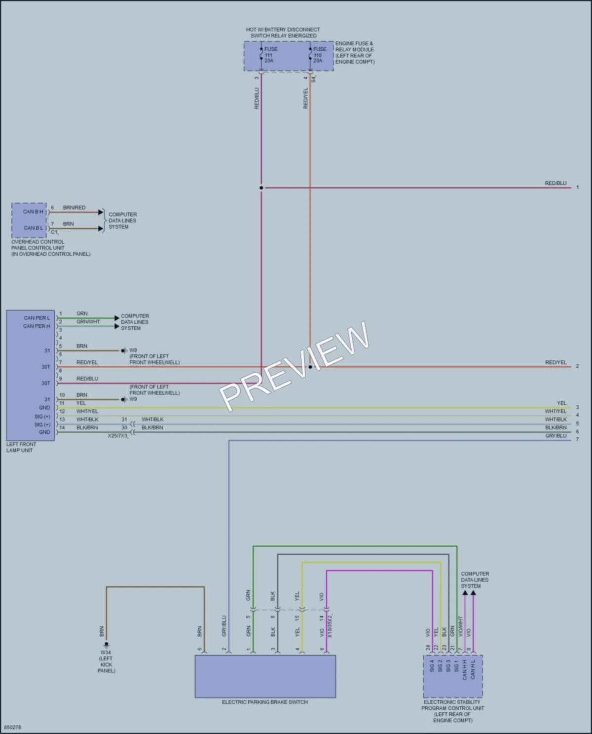 2023 MercedesBenz GLC300Coupe Headlights wiring diagram preview