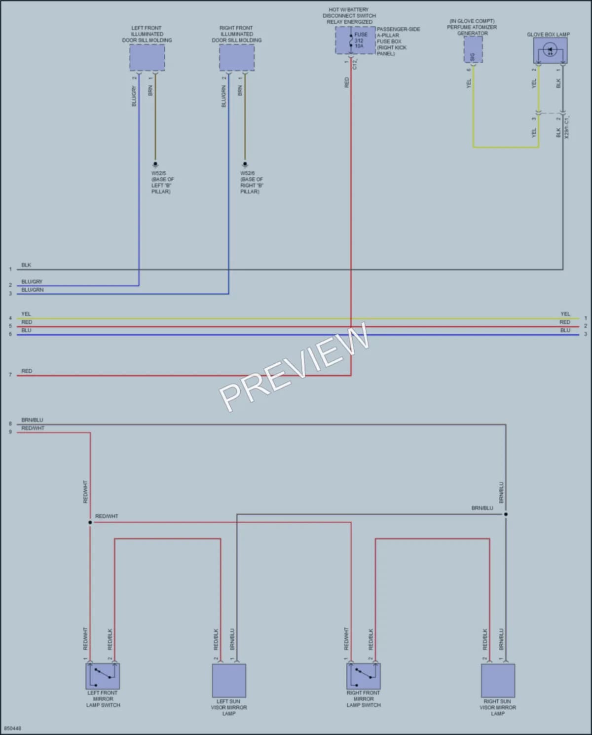 2023 MercedesBenz GLC300Coupe Interior Lights wiring diagram preview