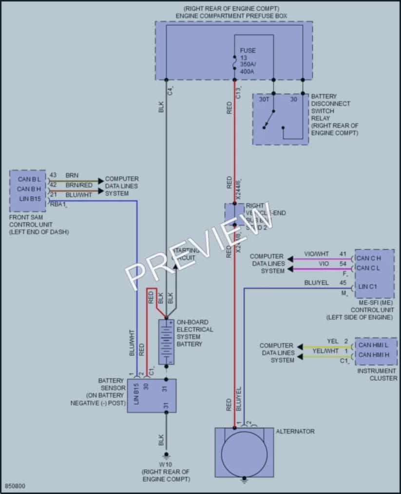 2023 MercedesBenz GLC300Coupe Starting Charging wiring diagram preview
