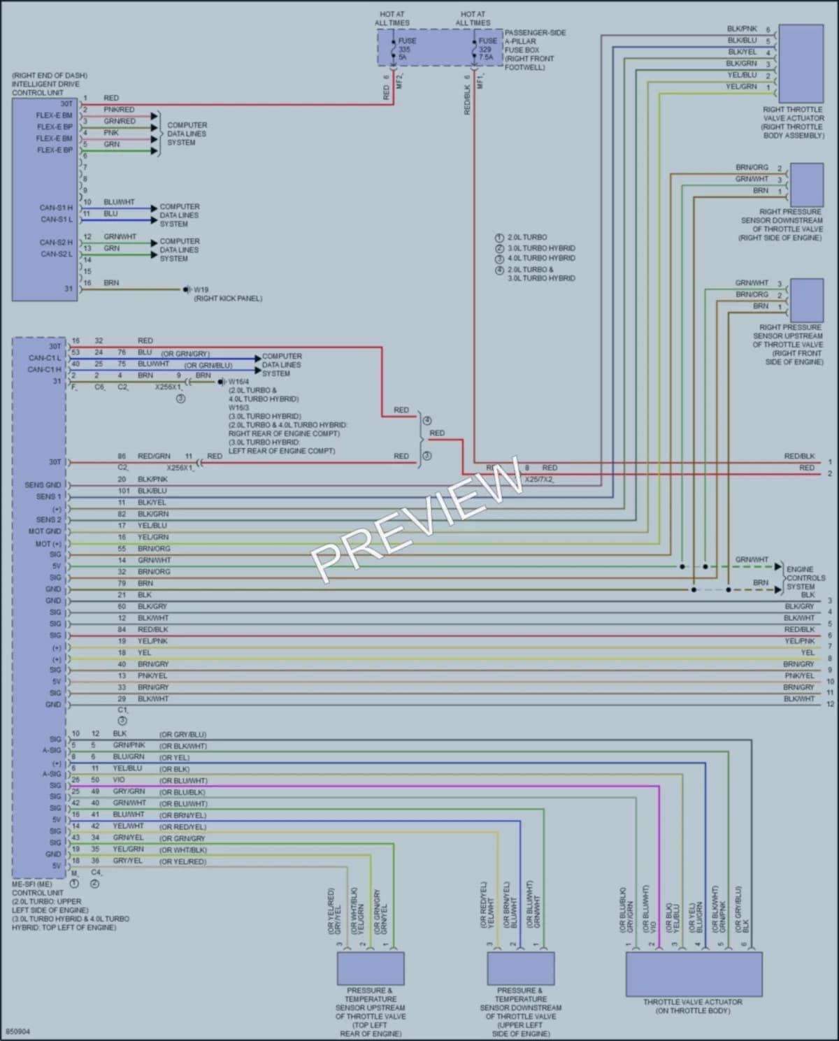 2023 MercedesBenz GLE350 Cruise Control wiring diagram preview