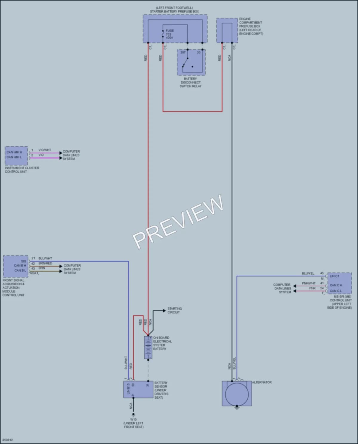 2023 MercedesBenz GLE350 Starting Charging wiring diagram preview