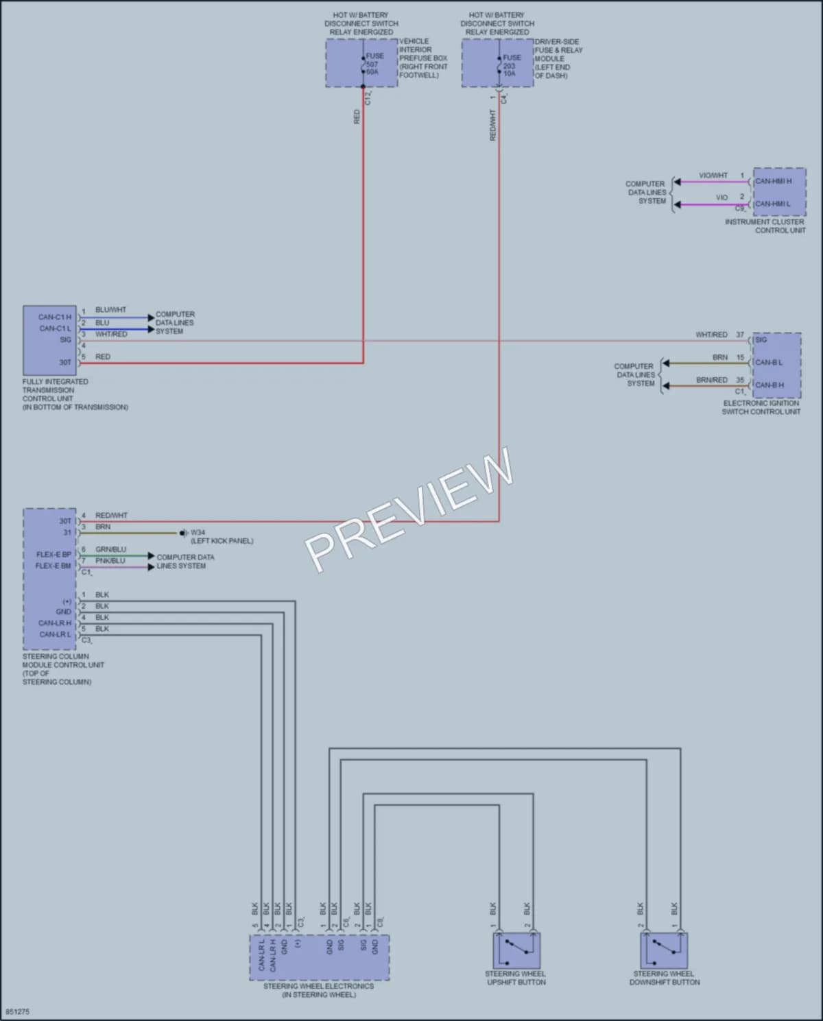 2023 MercedesBenz GLE350 Transmission wiring diagram preview