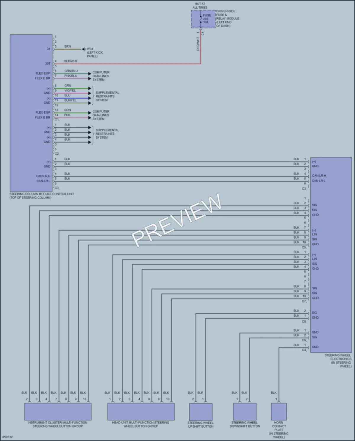 2023 MercedesBenz GLE450Coupe Electronic Power Steering wiring diagram preview