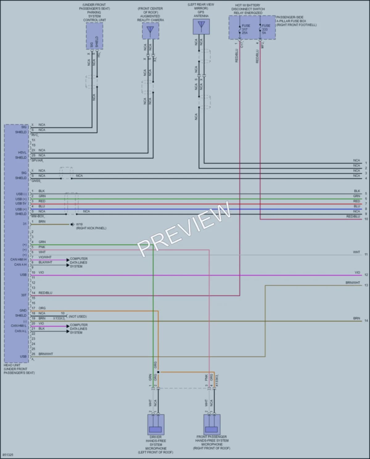 2023 MercedesBenz GLE450Coupe Radio wiring diagram preview