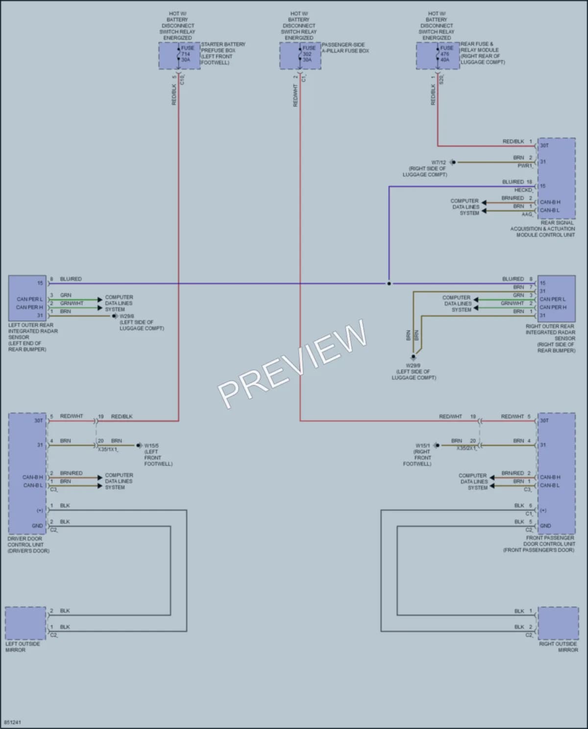 2023 MercedesBenz GLS450 Navigation wiring diagram preview