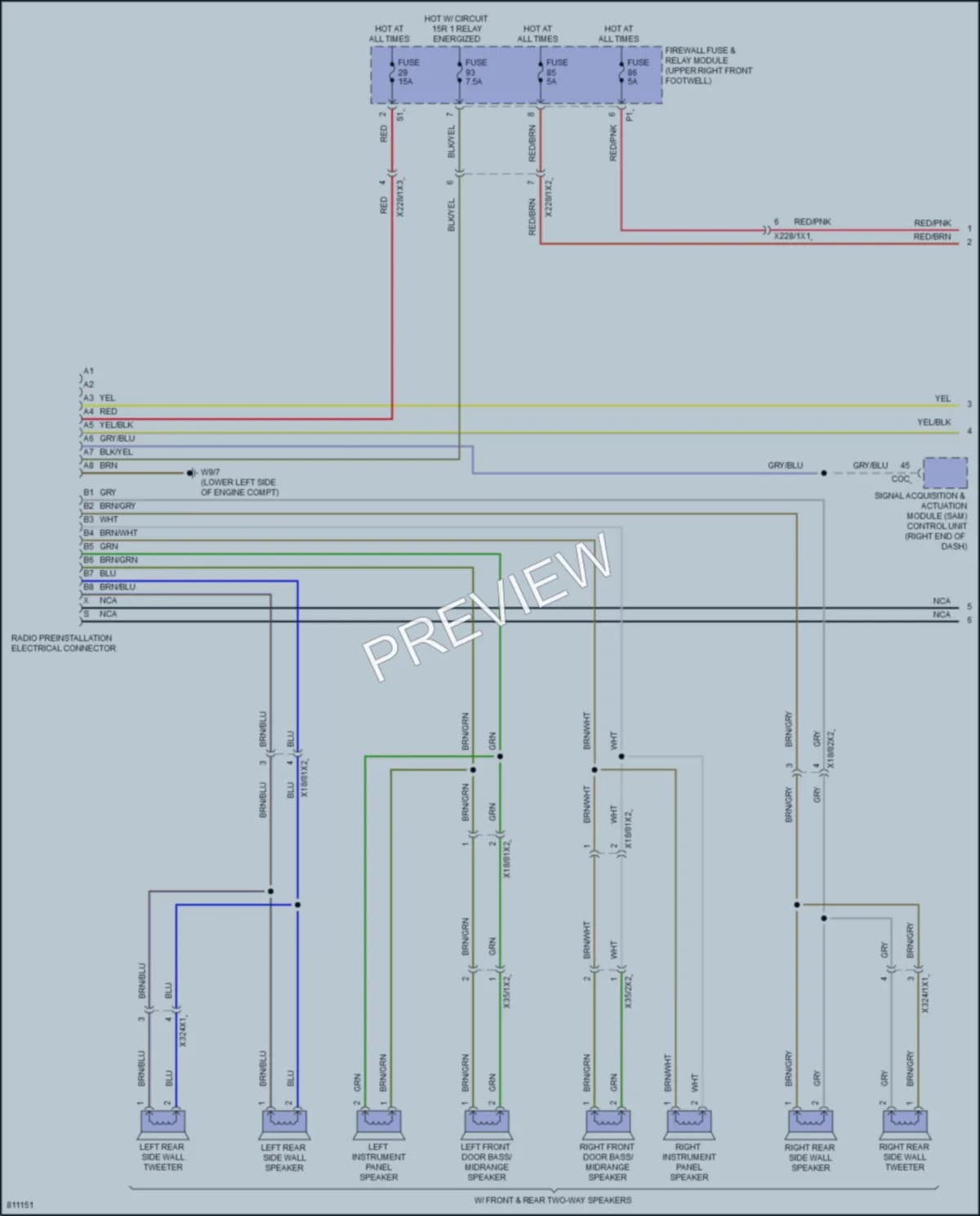 2023 MercedesBenz Metris Radio wiring diagram preview
