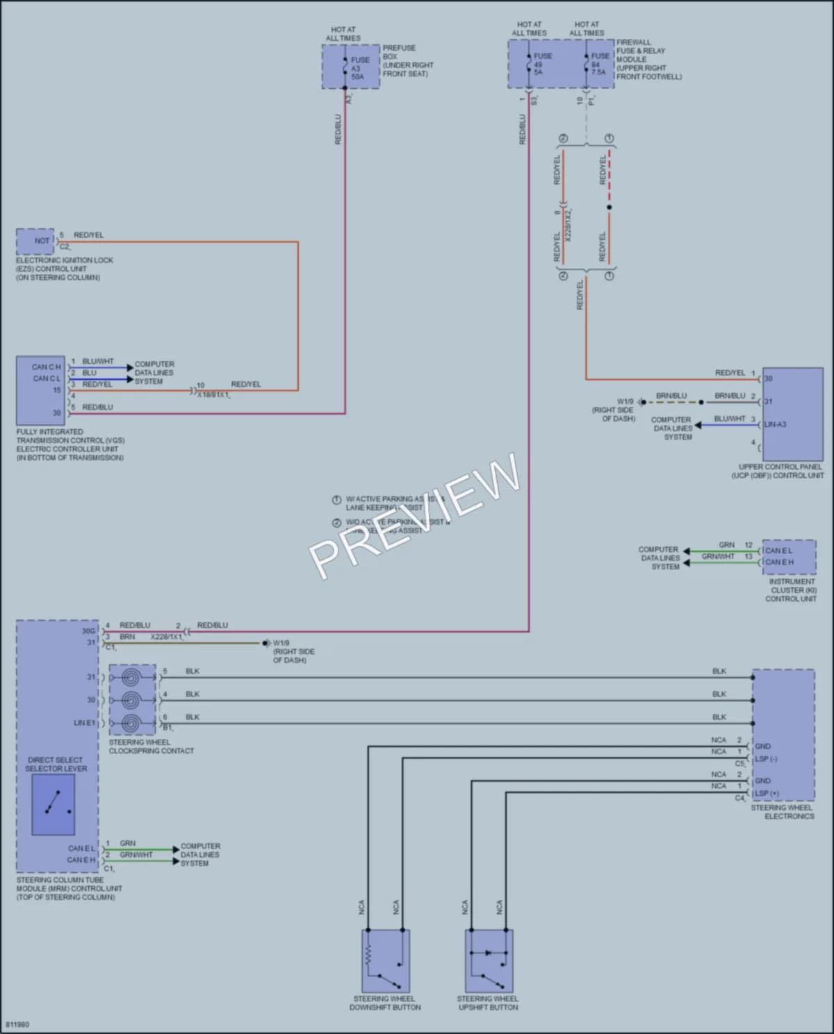 2023 MercedesBenz Metris Transmission wiring diagram preview