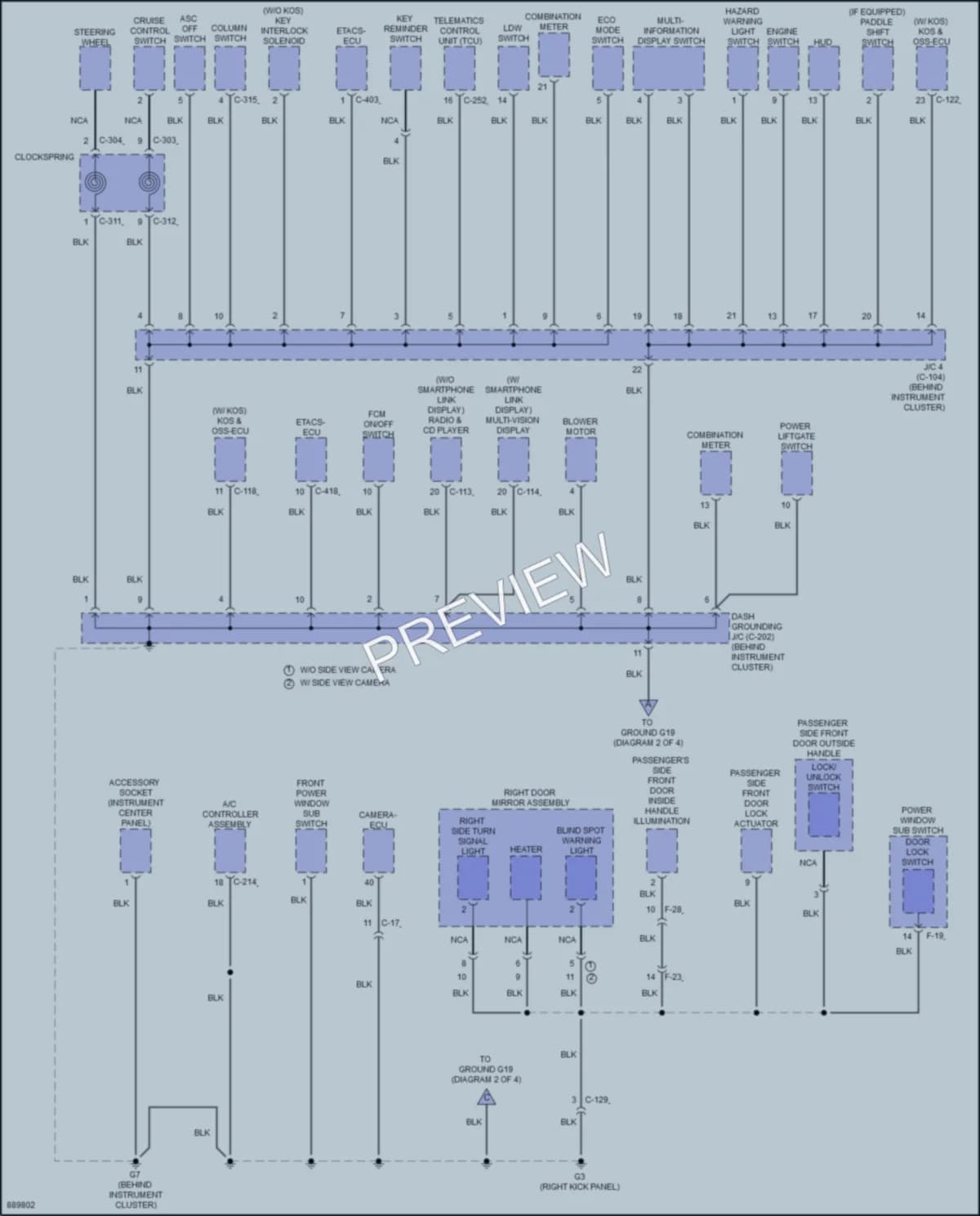 2023 Mitsubishi EclipseCross Ground Distribution wiring diagram preview