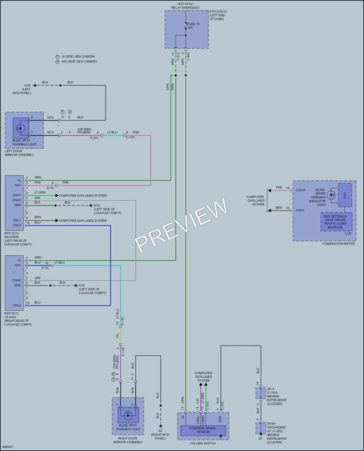 2023 Mitsubishi EclipseCross Navigation wiring diagram preview