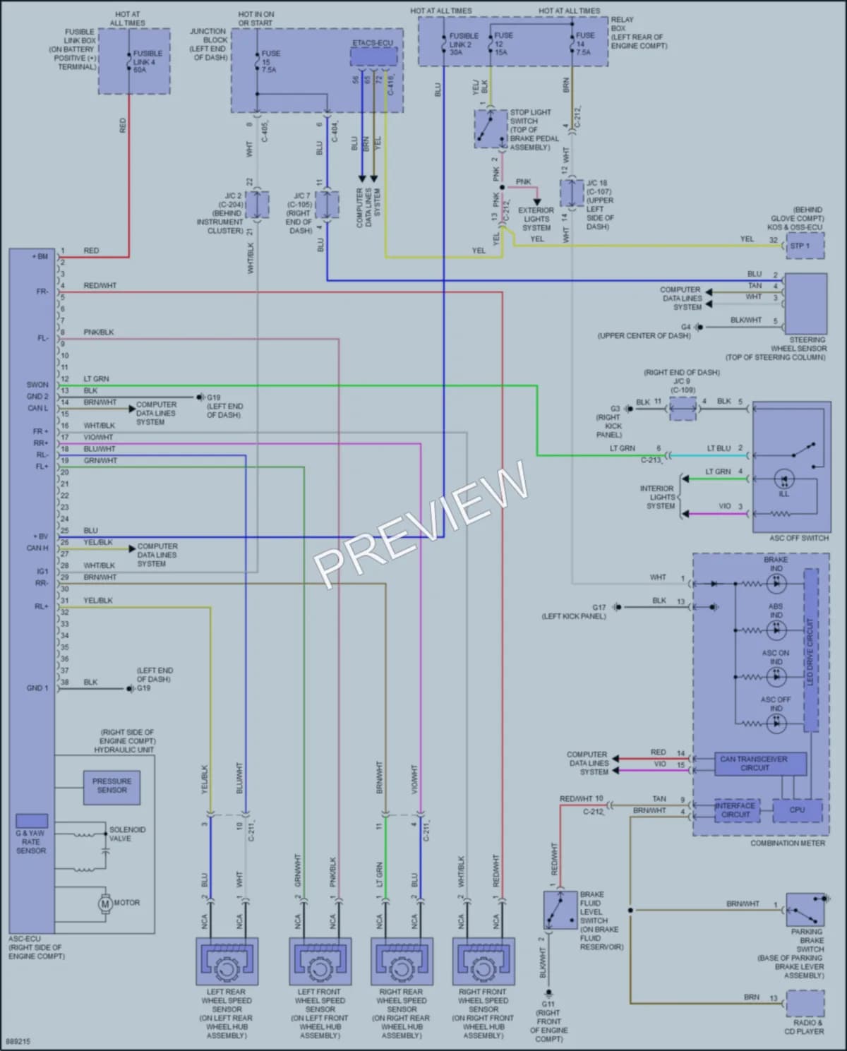 2023 Mitsubishi MirageG4 Anti Lock Brakes wiring diagram preview