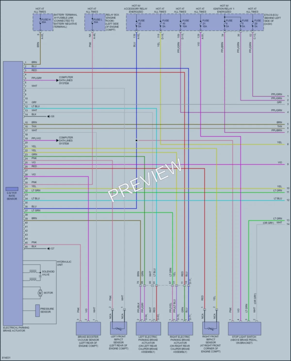 2023 Mitsubishi Outlander Anti Lock Brakes wiring diagram preview