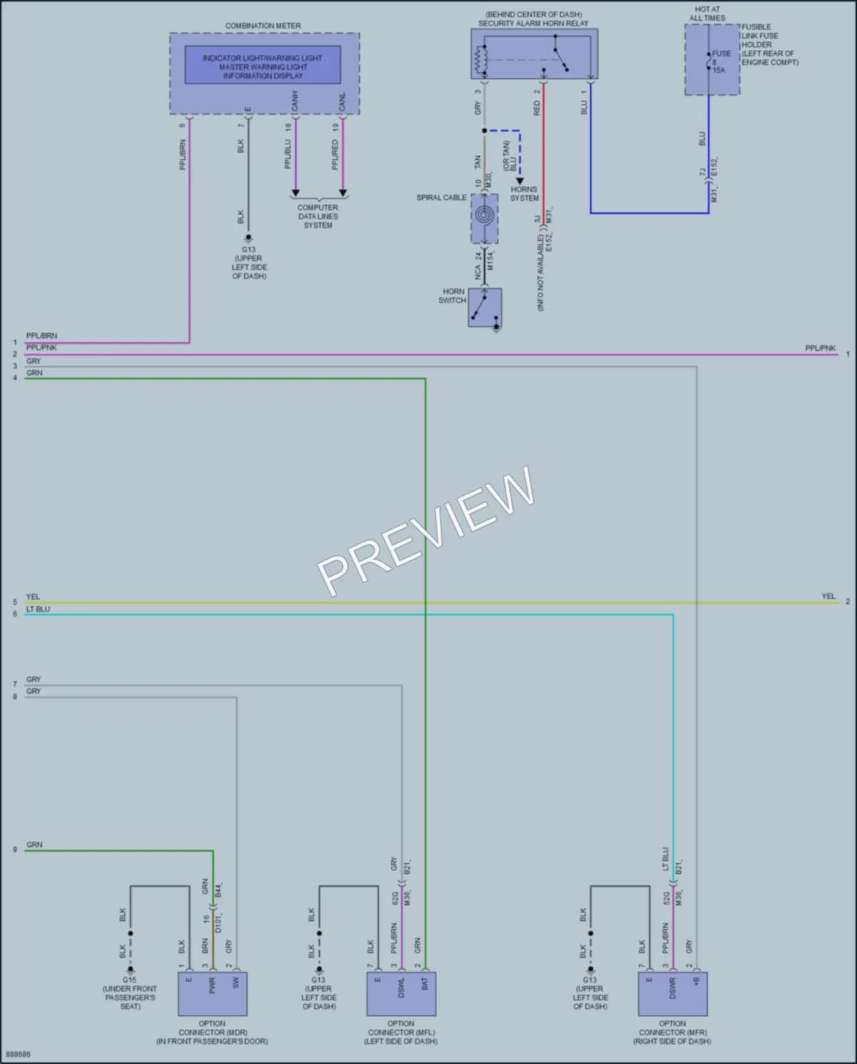 2023 Mitsubishi OutlanderPHEV Anti Theft wiring diagram preview