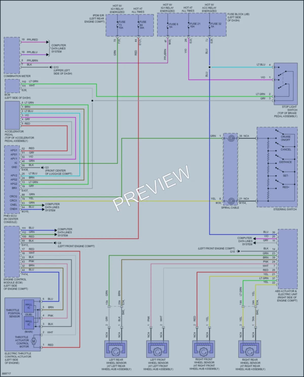 2023 Mitsubishi OutlanderPHEV Cruise Control wiring diagram preview