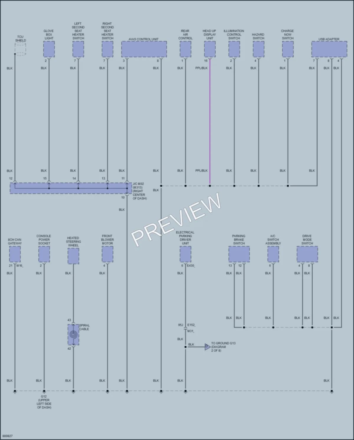 2023 Mitsubishi OutlanderPHEV Ground Distribution wiring diagram preview