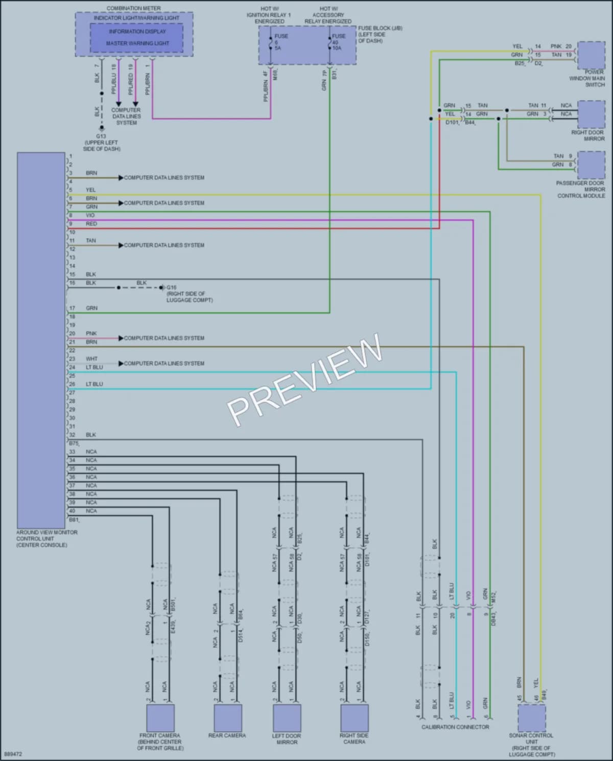 2023 Mitsubishi OutlanderPHEV Navigation wiring diagram preview