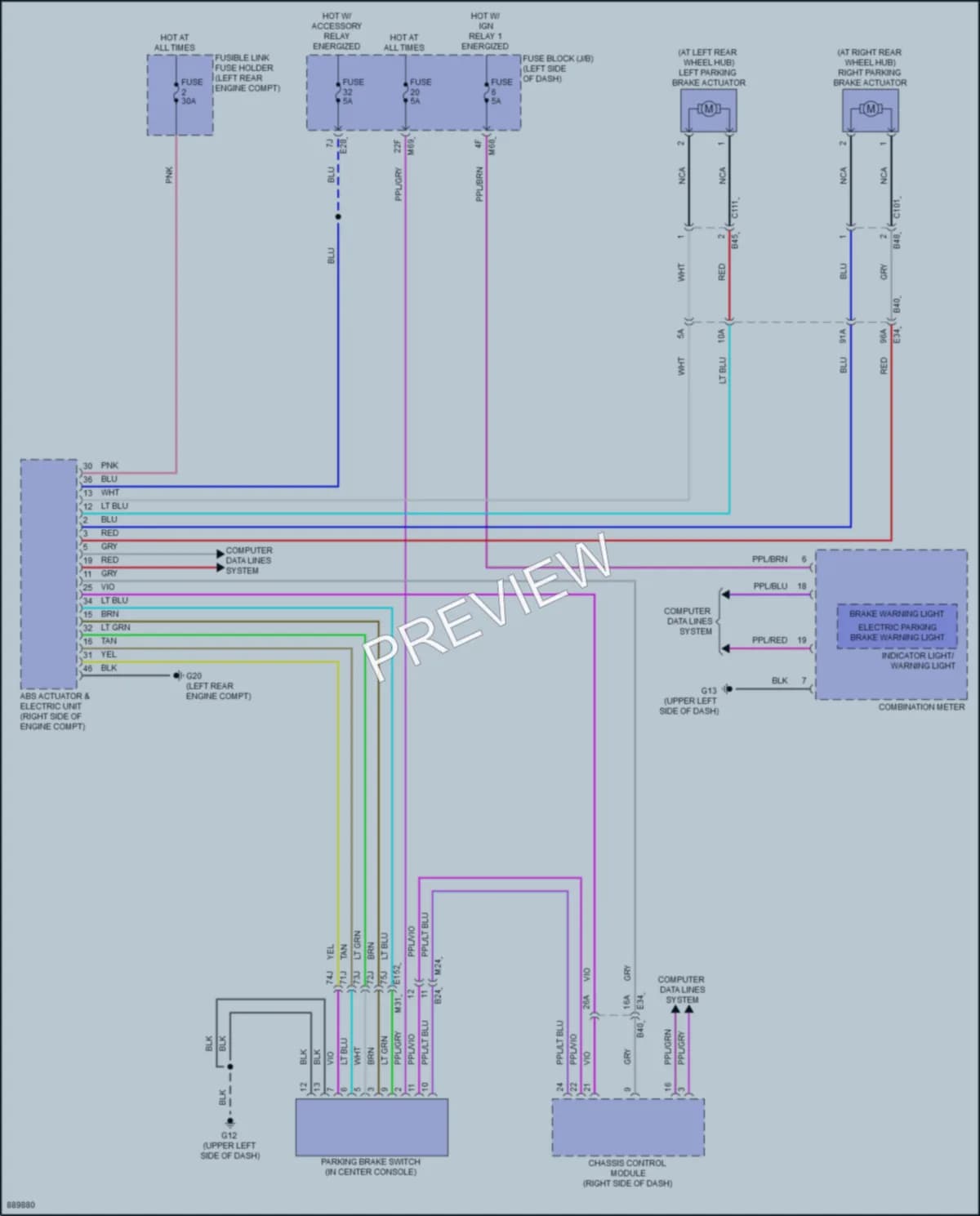 2023 Mitsubishi OutlanderPHEV Shift Interlock wiring diagram preview