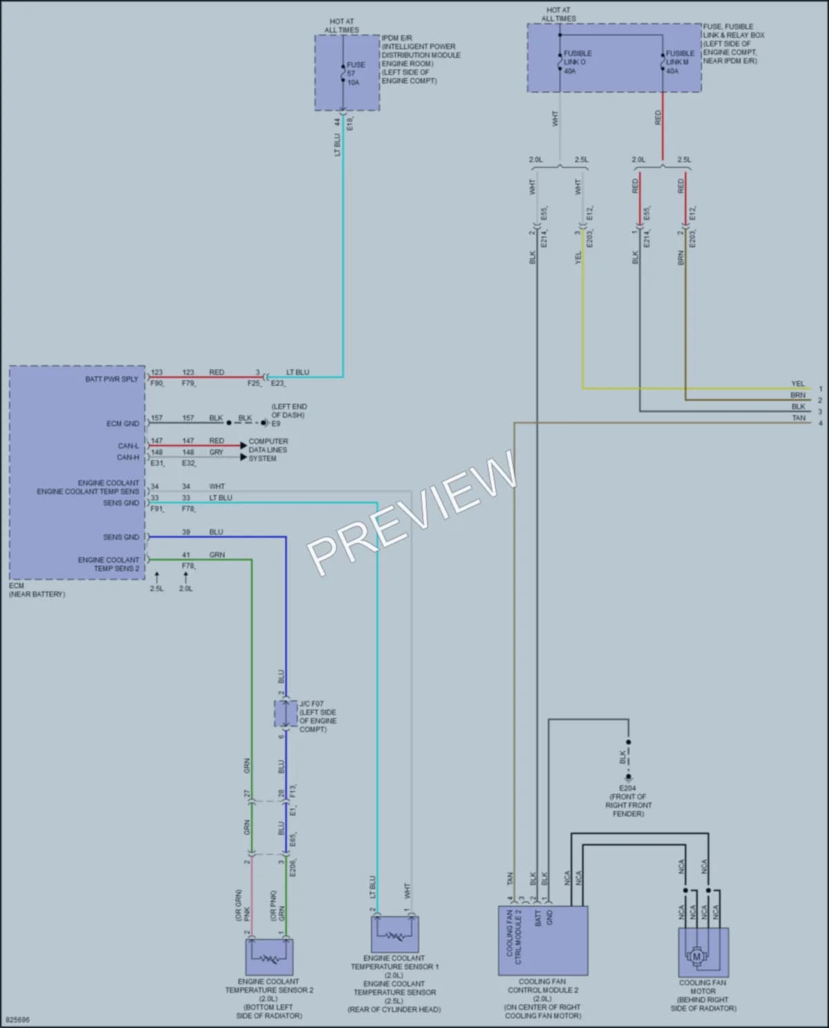 2023 Nissan Altima Cooling Fan wiring diagram preview