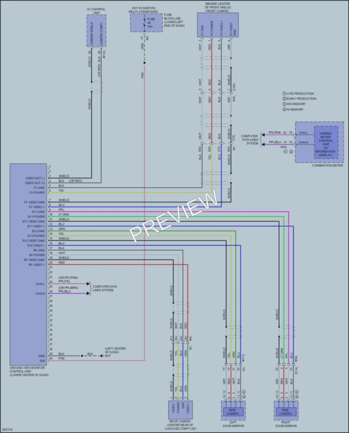 2023 Nissan Altima Navigation wiring diagram preview