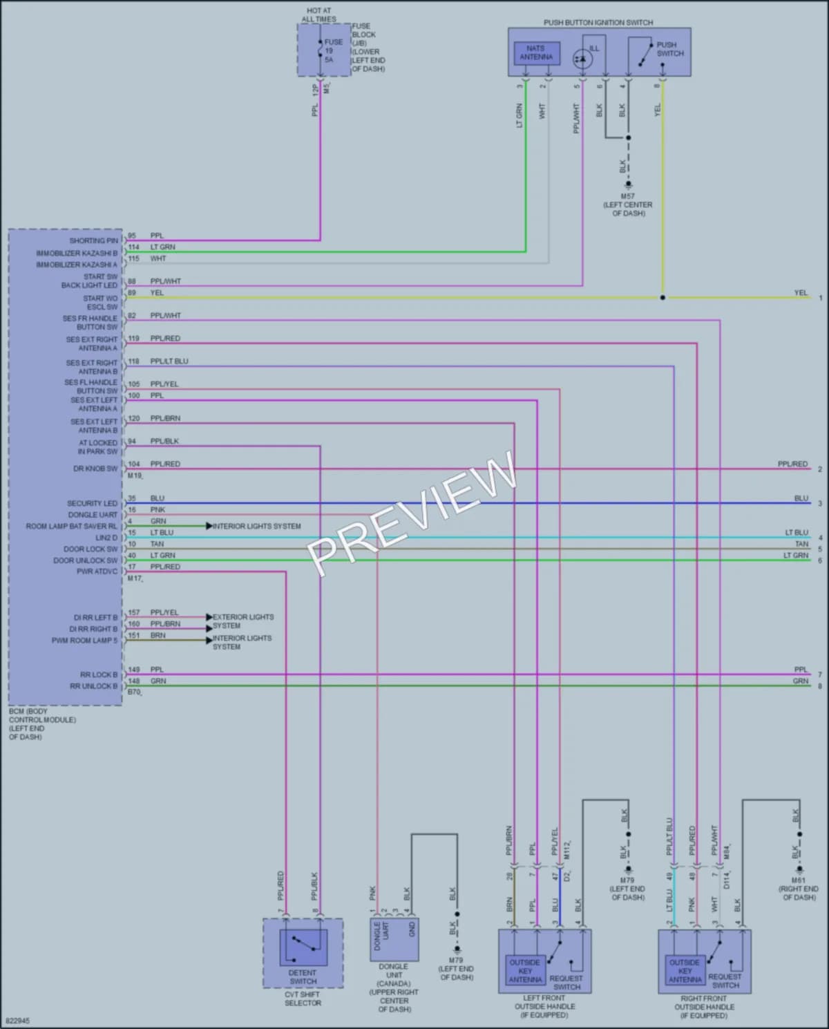 2023 Nissan Altima Power Door Locks wiring diagram preview