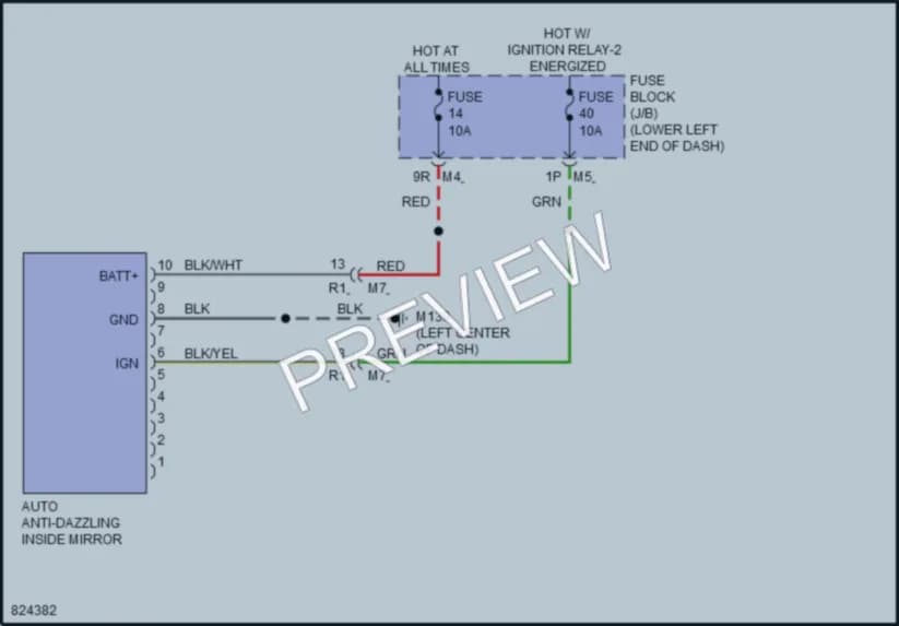 2023 Nissan Altima Power Mirrors wiring diagram preview