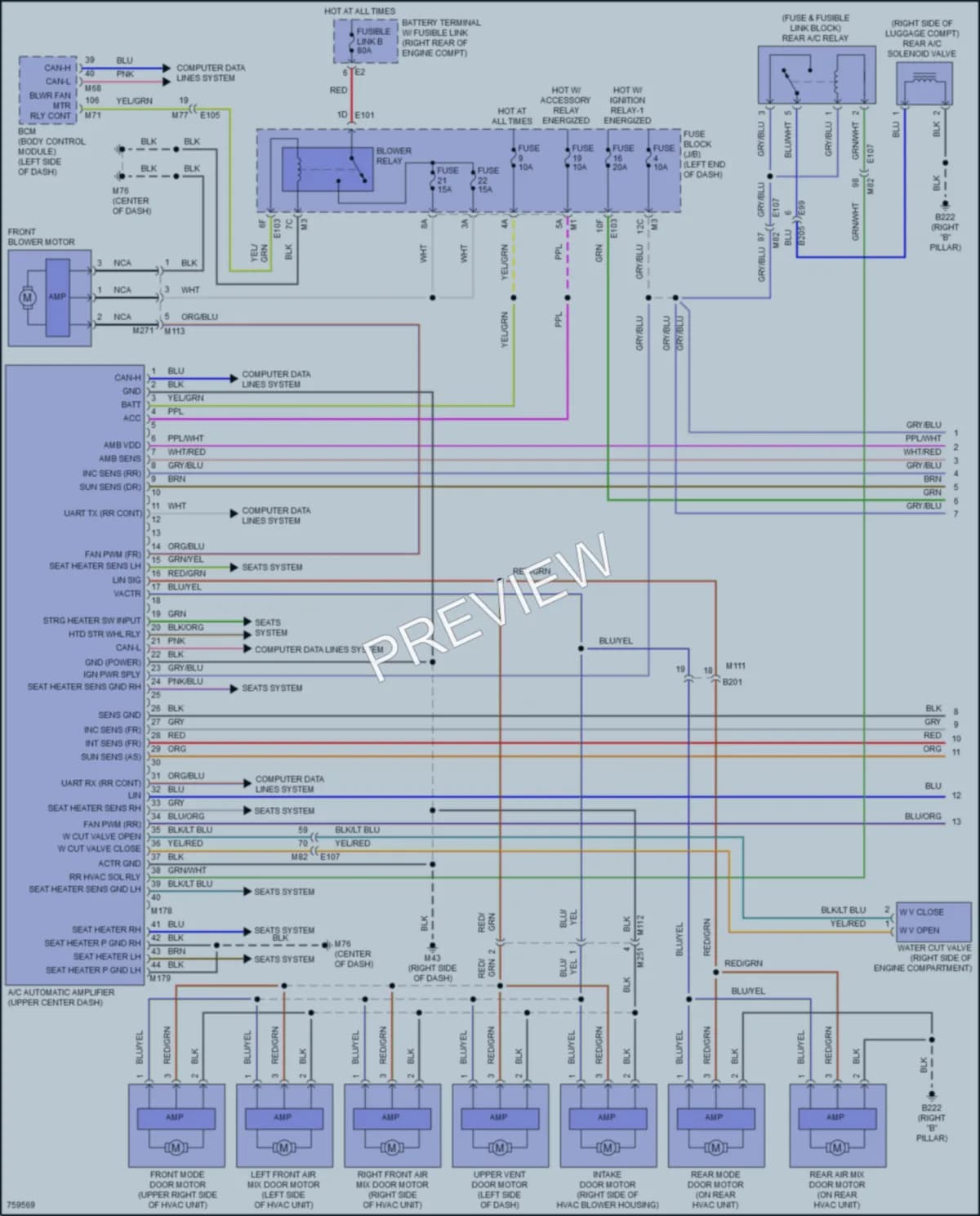 2023 Nissan Armada Air Conditioning wiring diagram preview