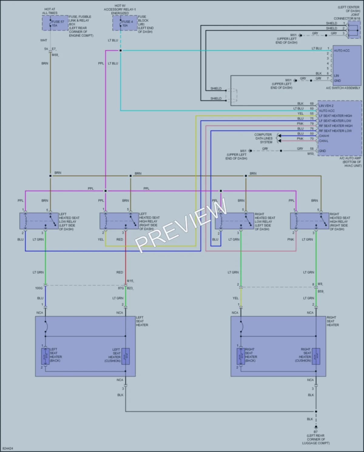 2023 Nissan Kicks Power Seats wiring diagram preview