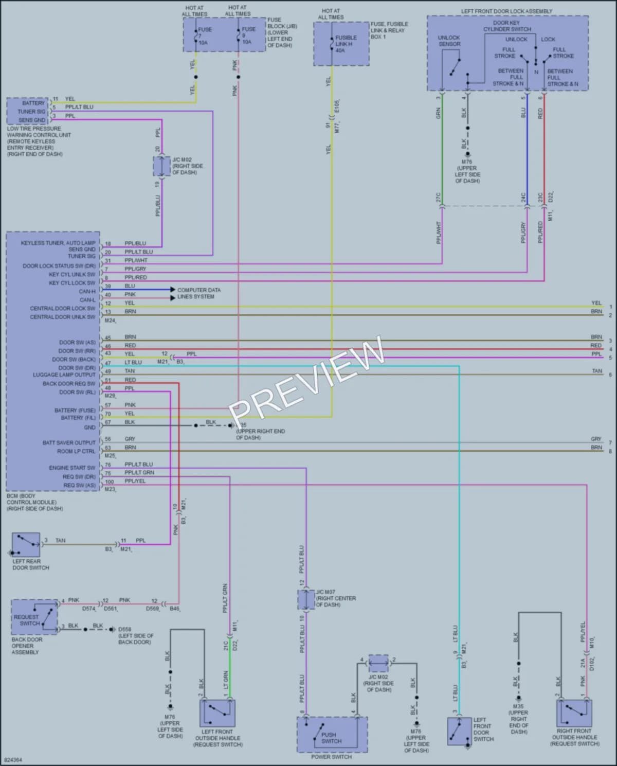 2023 Nissan LEAF Interior Lights wiring diagram preview