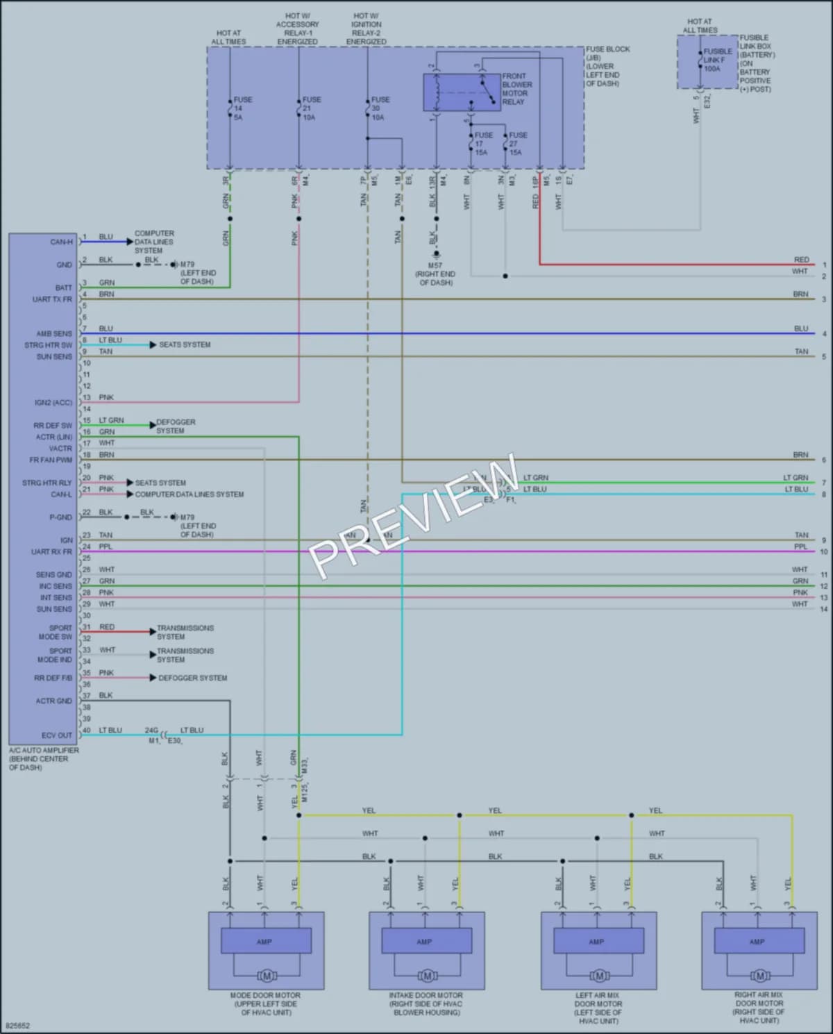 2023 Nissan Maxima Air Conditioning wiring diagram preview