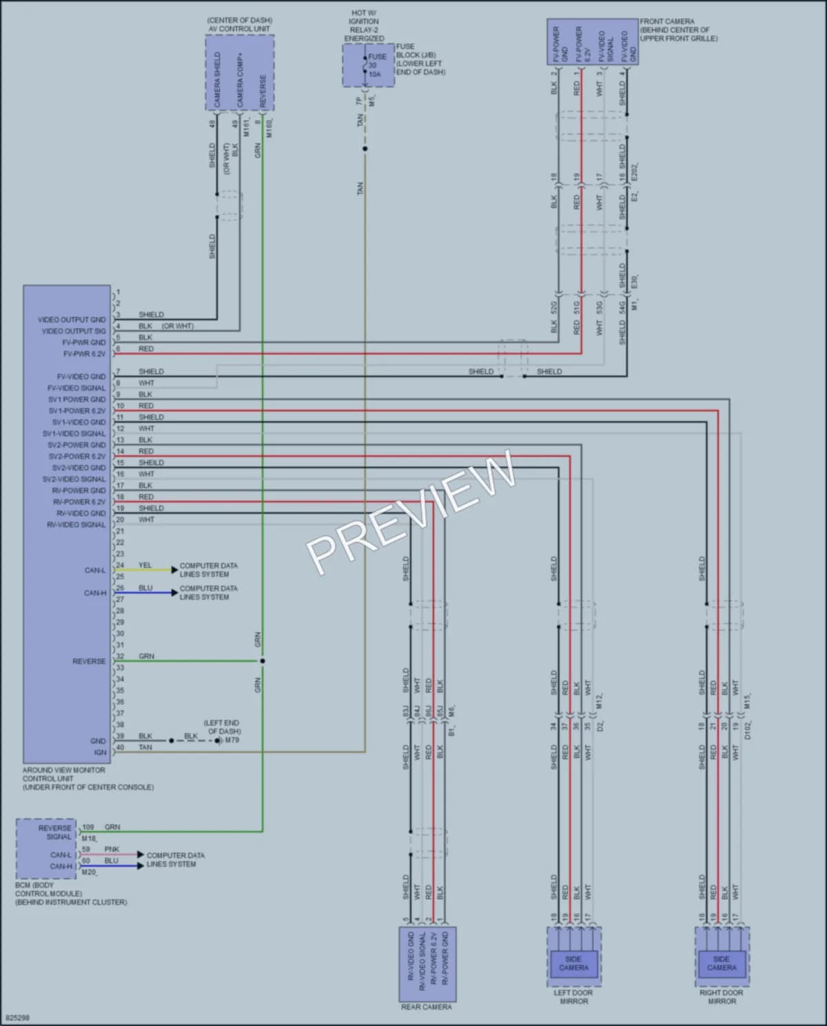 2023 Nissan Maxima Navigation wiring diagram preview