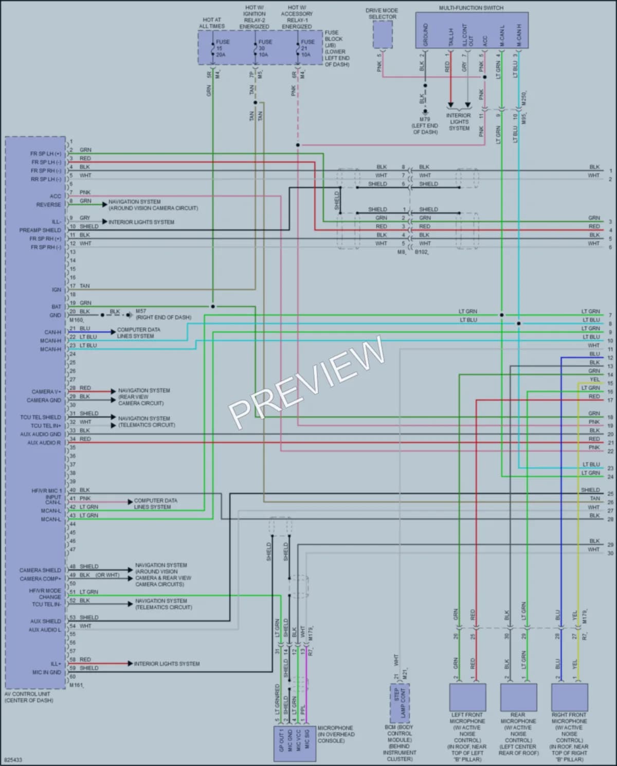 2023 Nissan Maxima Radio wiring diagram preview