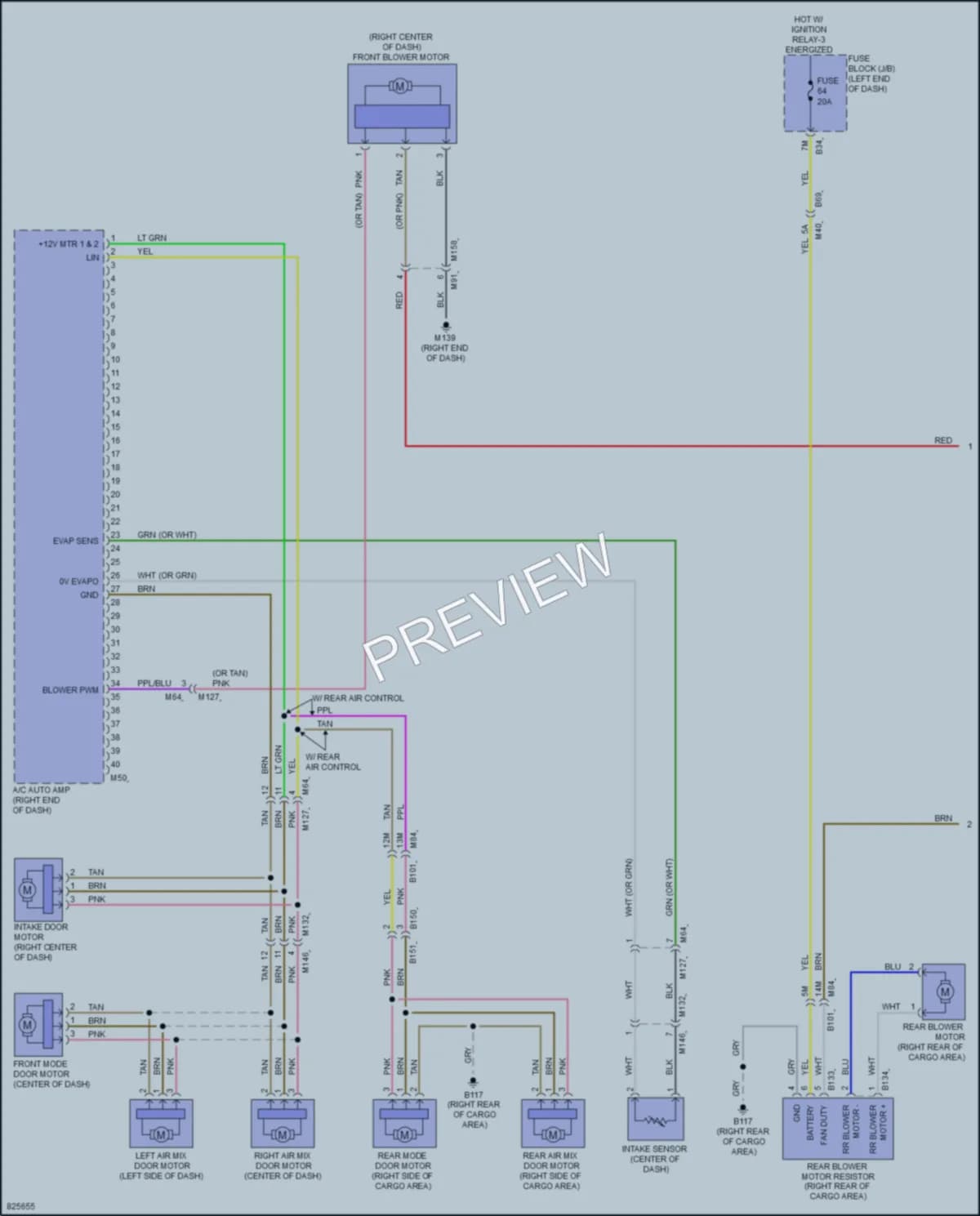 2023 Nissan Pathfinder Air Conditioning wiring diagram preview