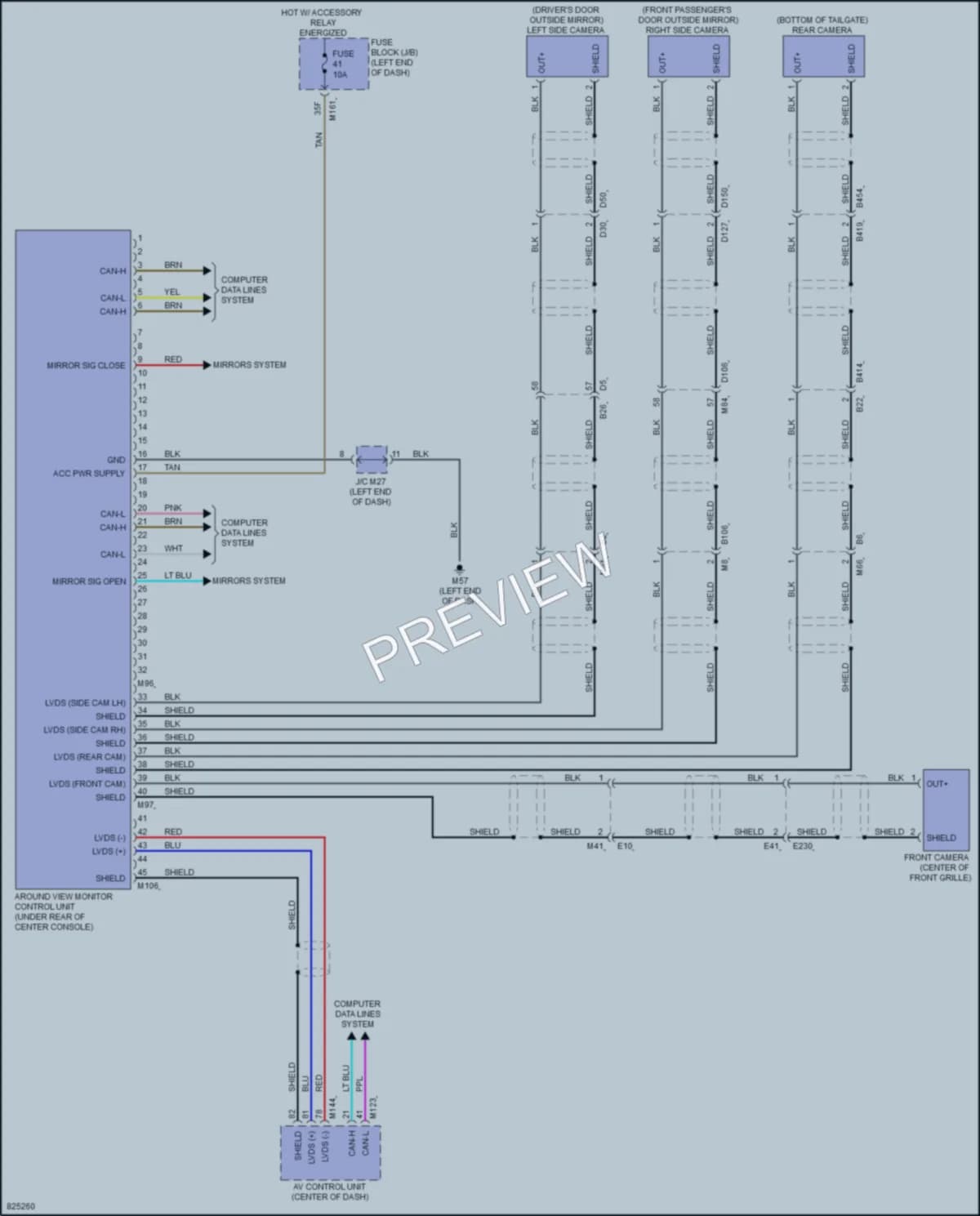 2023 Nissan Pathfinder Navigation wiring diagram preview