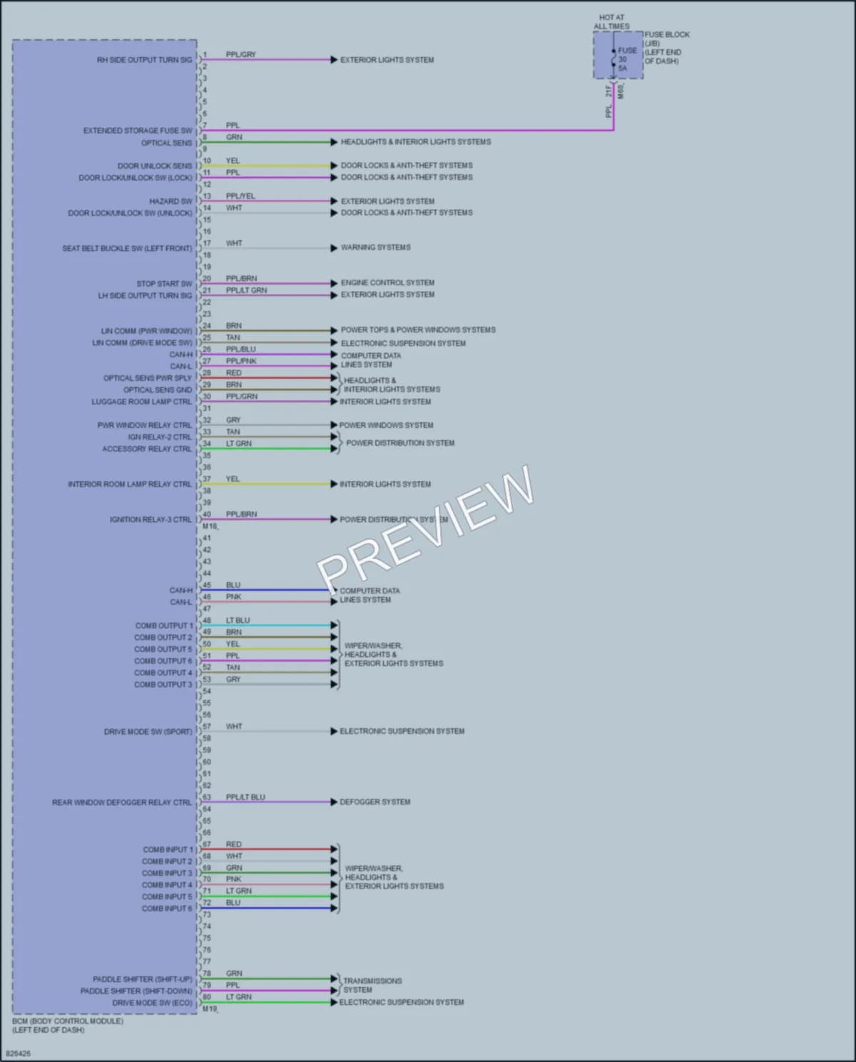 2023 Nissan Rogue Body Control Modules wiring diagram preview