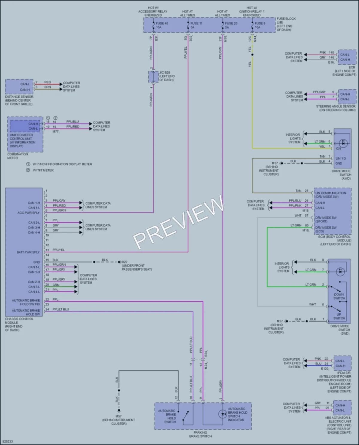 2023 Nissan Rogue Electronic Suspension wiring diagram preview
