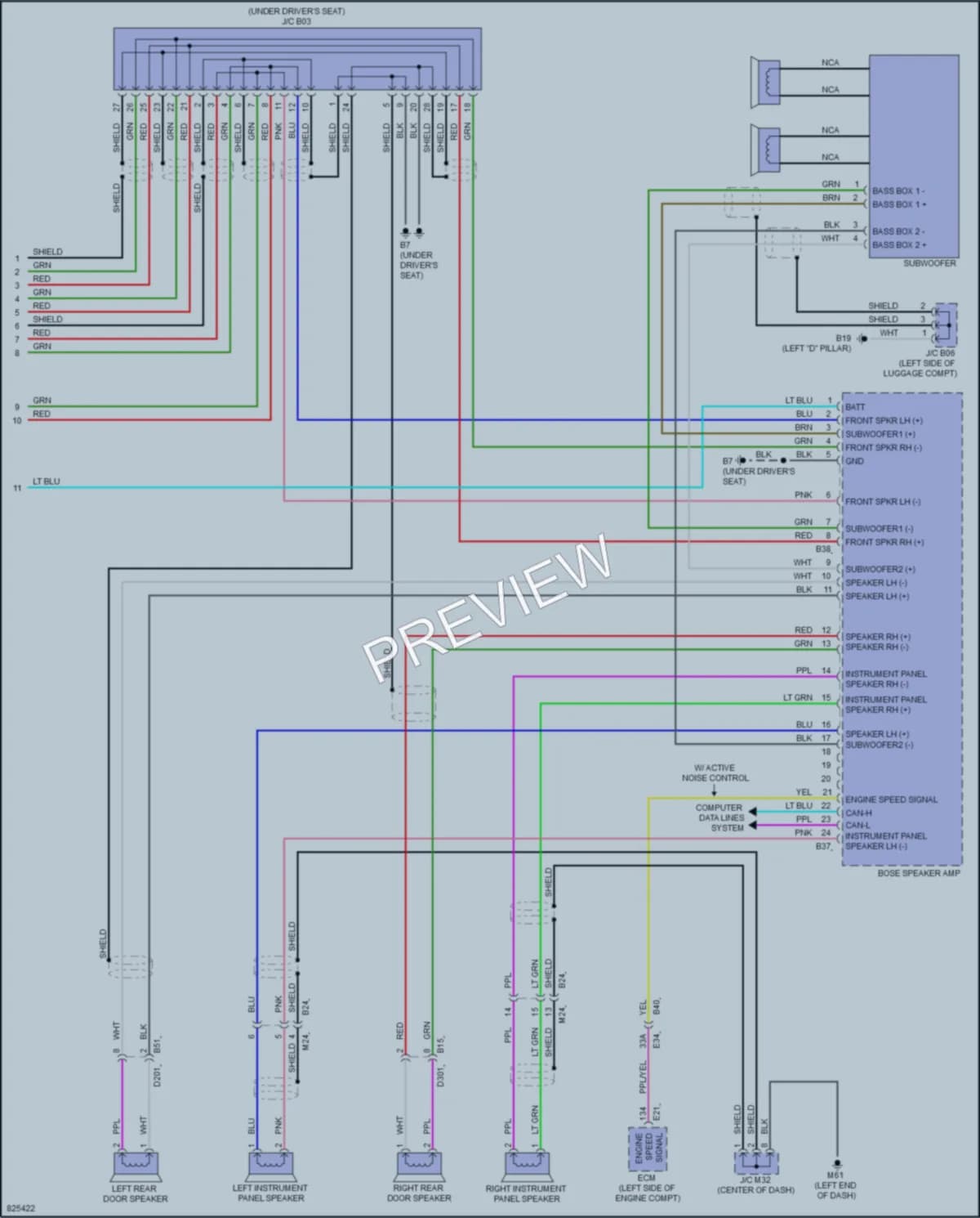 2023 Nissan Rogue Radio wiring diagram preview