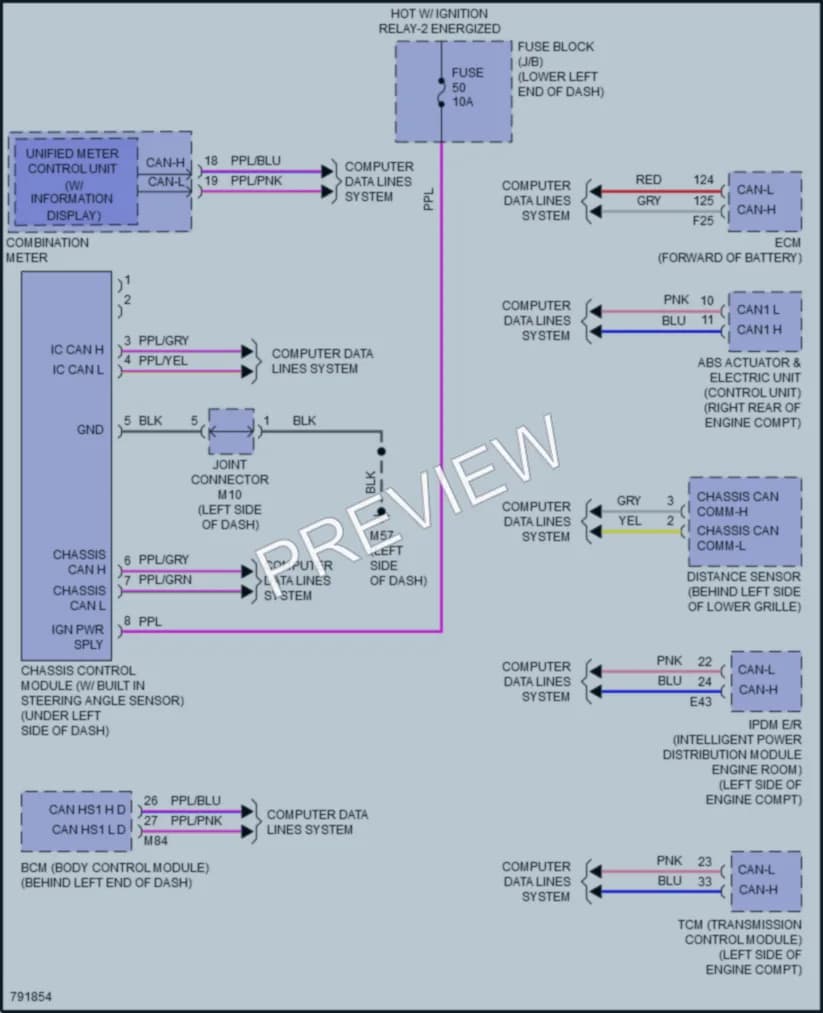 2023 Nissan Sentra Electronic Suspension wiring diagram preview