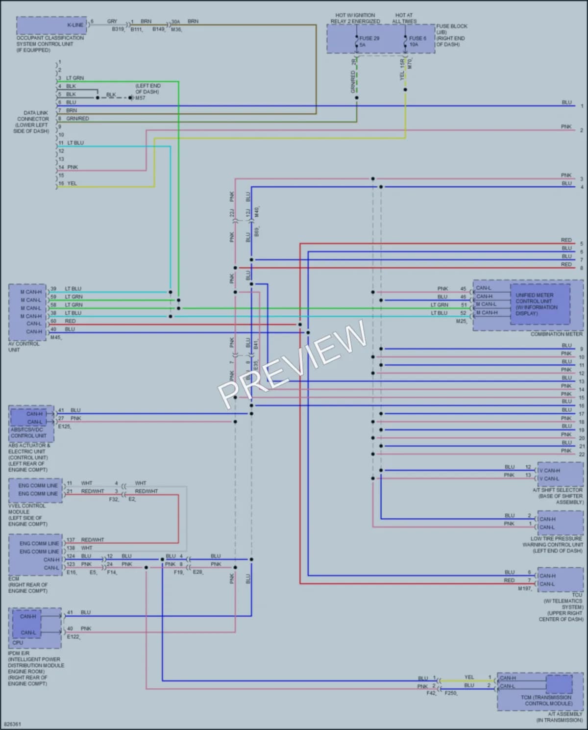2023 Nissan Titan Computer Data Lines wiring diagram preview