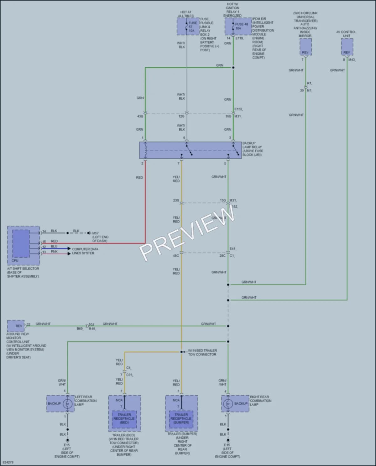 2023 Nissan Titan Exterior Lights wiring diagram preview