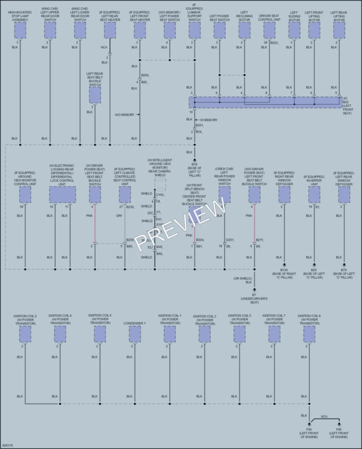 2023 Nissan Titan Ground Distribution wiring diagram preview