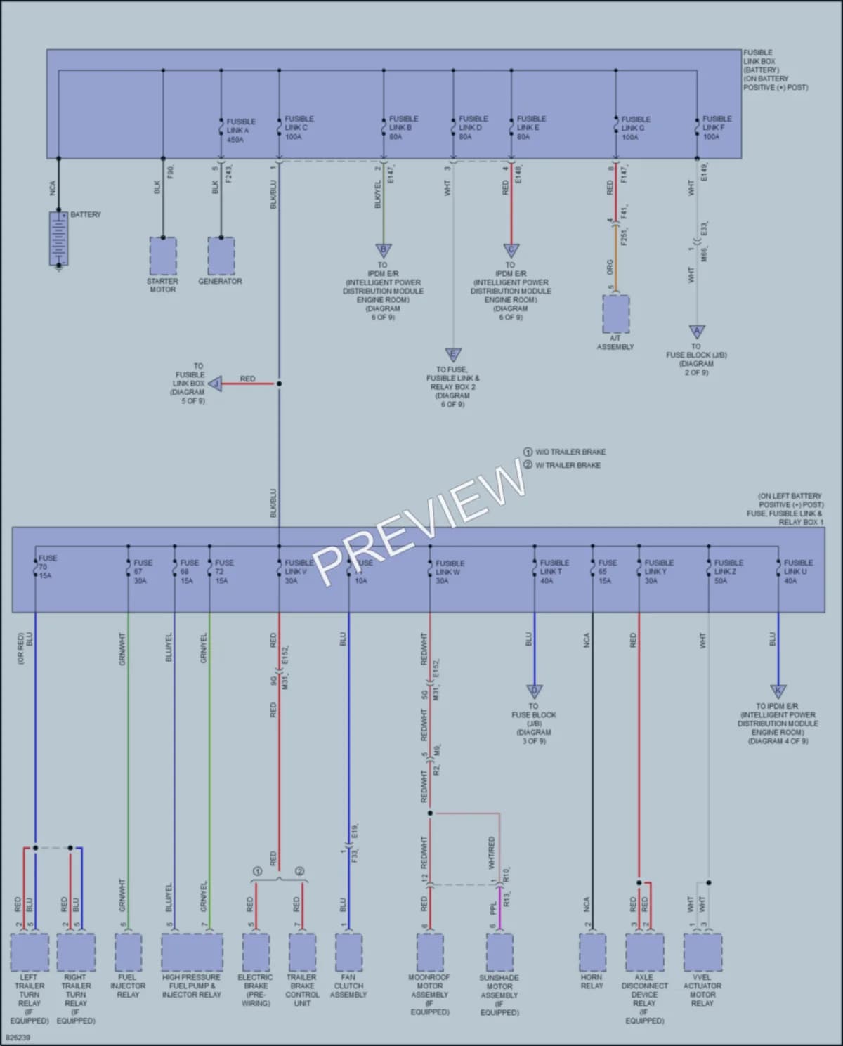 2023 Nissan Titan Power Distribution wiring diagram preview