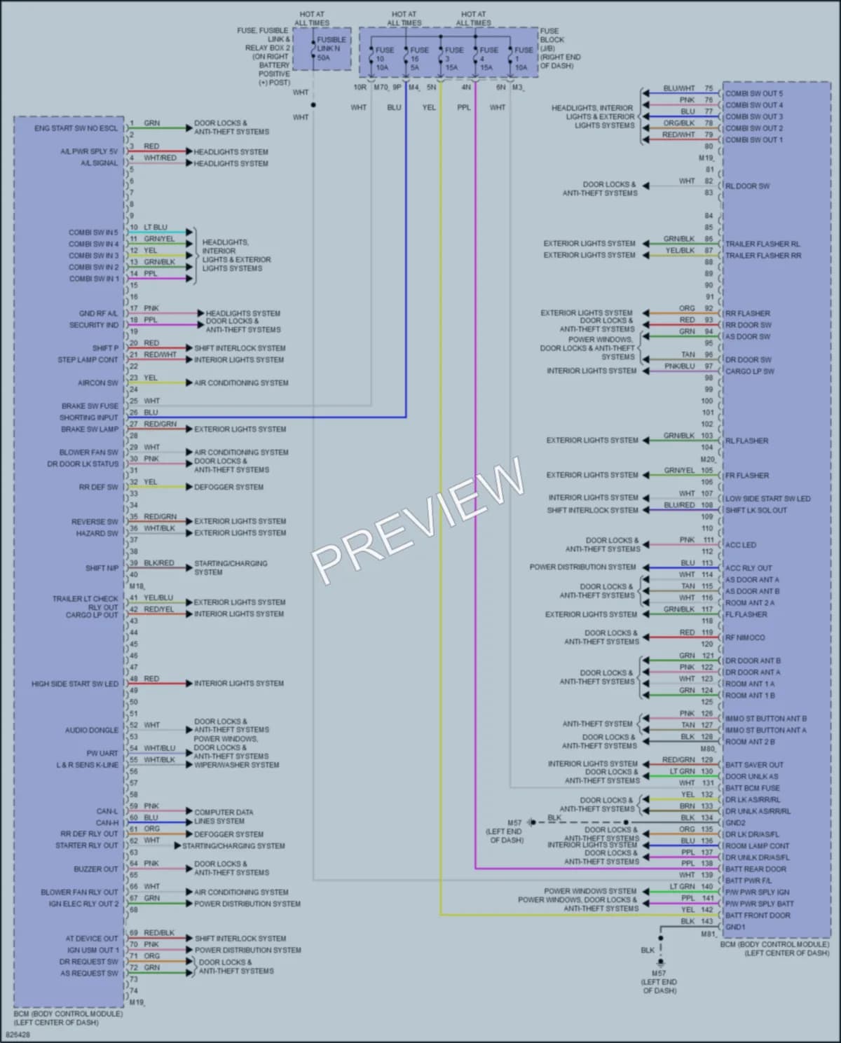 2023 Nissan TitanXD Body Control Modules wiring diagram preview