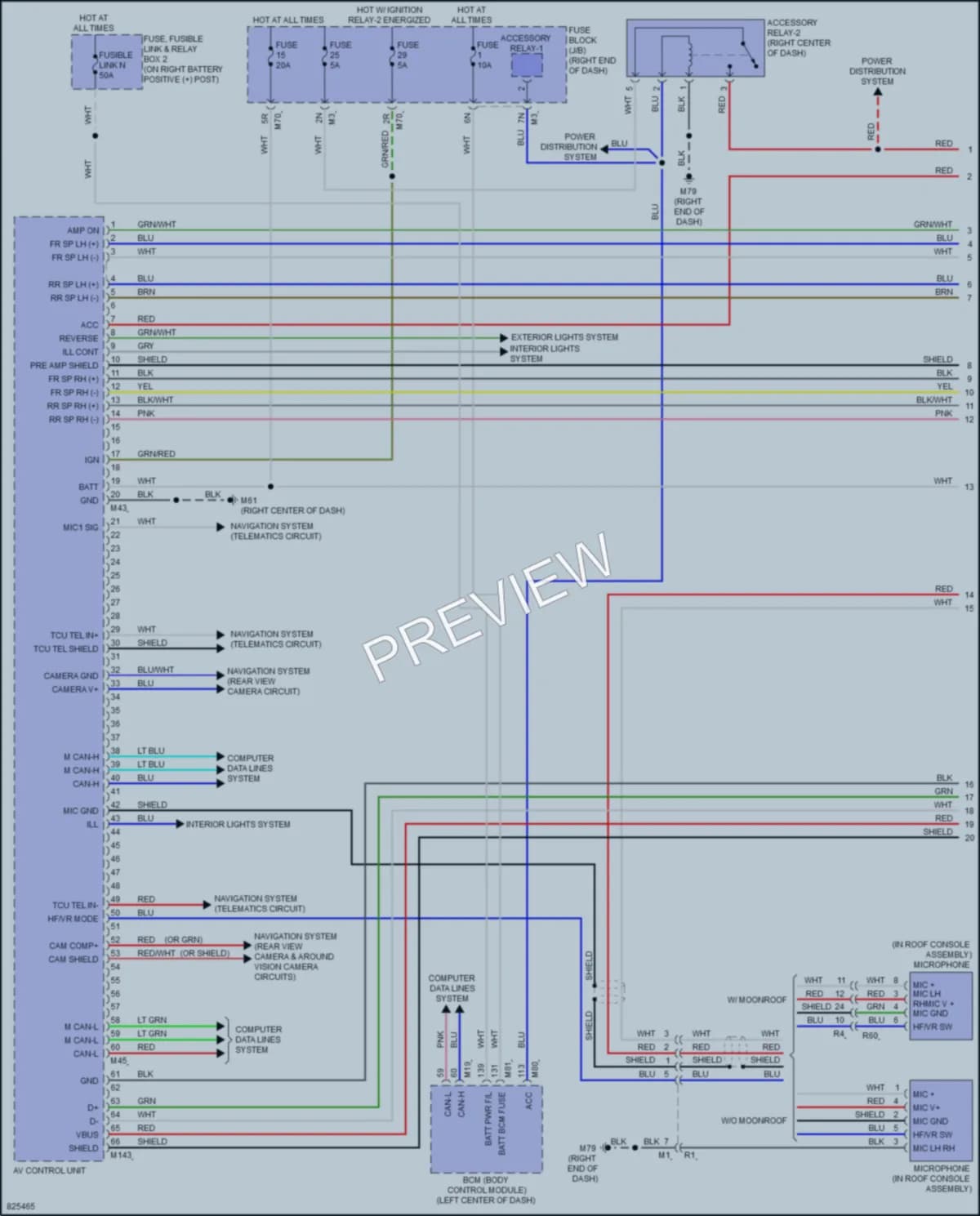 2023 Nissan TitanXD Radio wiring diagram preview